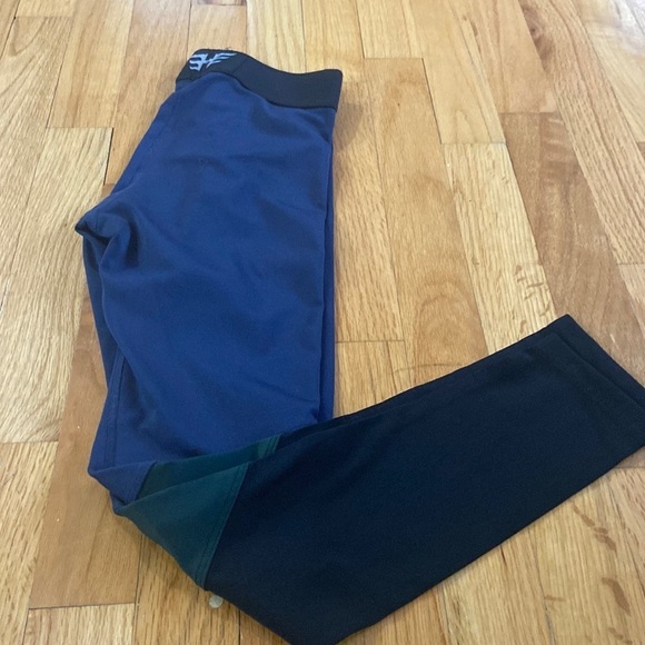 Women’s Heroine Sport leggings. Blue/Green/black. Size S - Picture 1 of 8